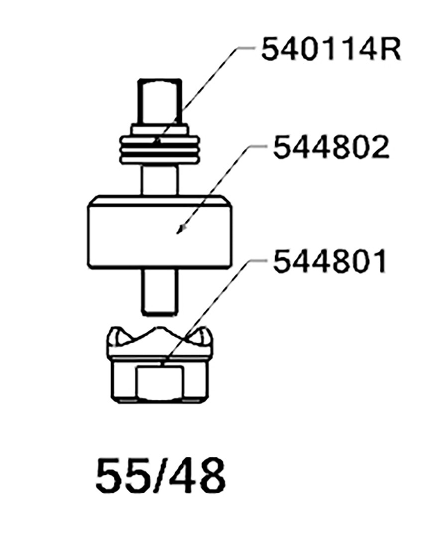 PERFORADOR REDONDO PARA CHAPA  CON RODAMIENTO FORZA SERIE 55